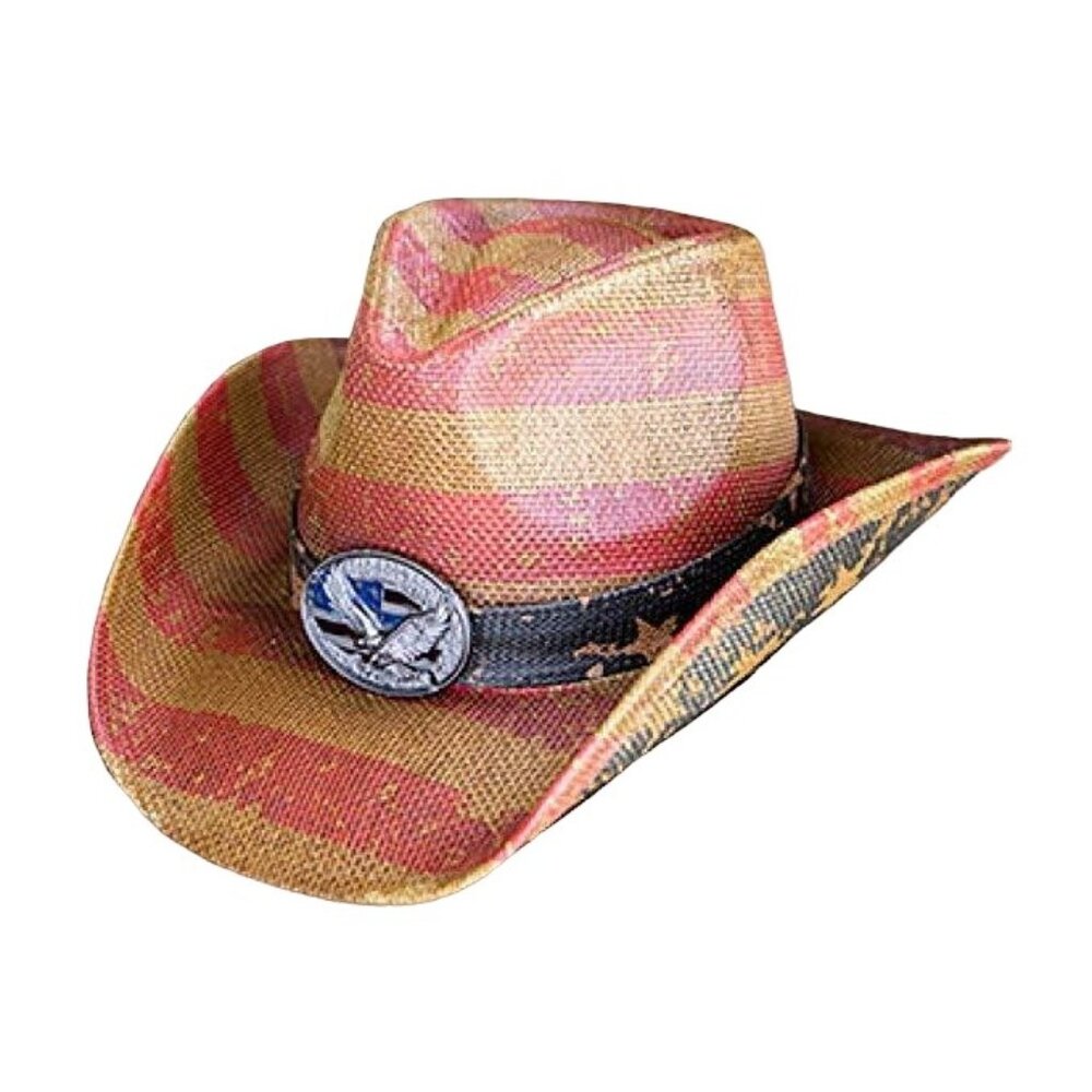 Distressed Vintage Style American Flag Hat